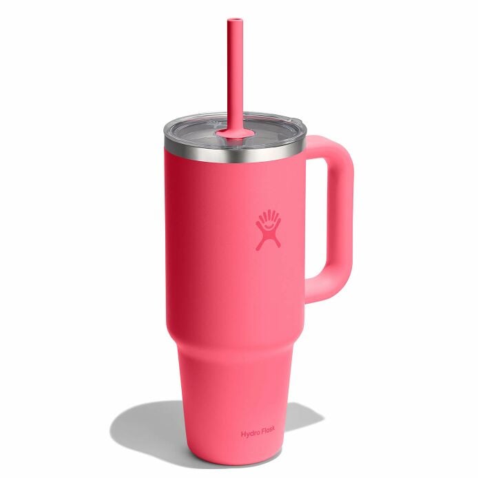 40-oz-travel-tumbler-f7 tt40pscc668-40-oz-travel-tumbler-clear-lid-popstar-pink-angled.jpg